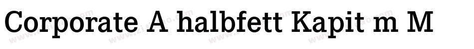 Corporate A halbfett Kapit m Medziff字体转换